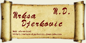 Mrkša Đerković vizit kartica